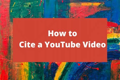 How To Cite A Youtube Video In Different Citation Styles Minitool