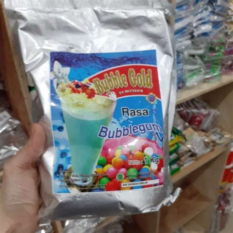 Jual Bubble Gold 1 Kg Minuman Bubuk Serbuk Minum Instan Varian Rasa Red