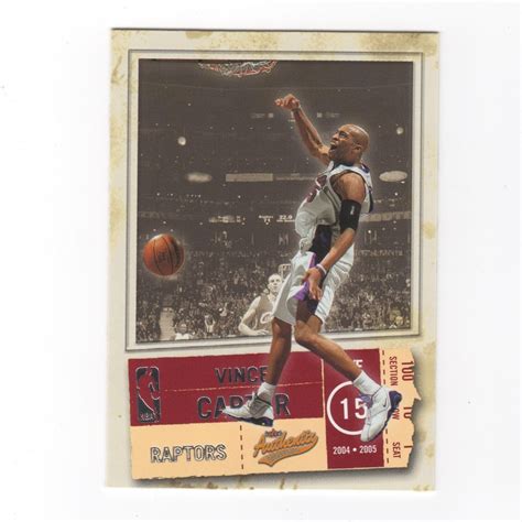 Fleer Authentix Vince Carter For Sale Online Ebay