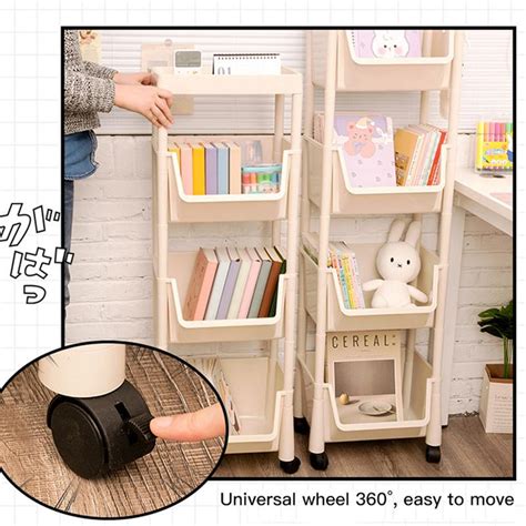 Подвижная вращающаяся на 360 градусов книжная полка, многослойная ...