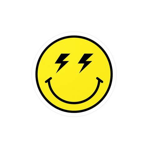 Thunder Bolt Emoji Kiss-cut Vinyl Decals Thunder Emoji - Etsy