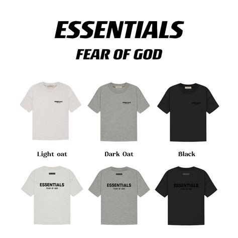 Fear Of God Essentials T Shirts Shopee Thailand