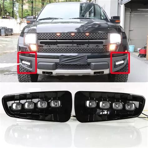 Drl Led Diurna Correr Luces Niebla Lámpara Para Ford Raptor Meses sin