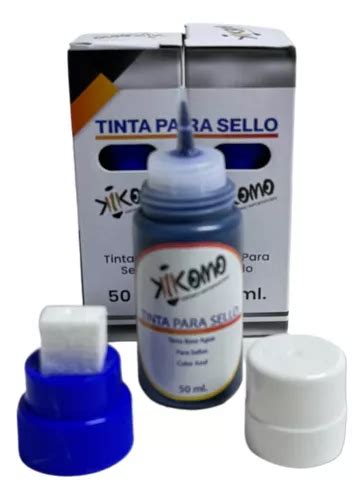 Tinta De Carimbo Azul 50 Ml MercadoLibre