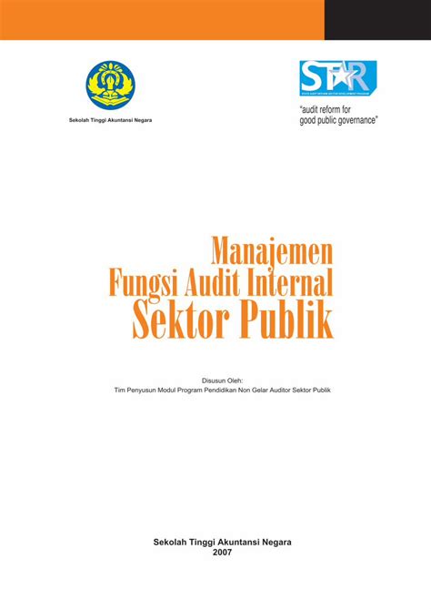 PDF Manajemen Fungsi Audit Internal Sektor Publik PDF FileDesain