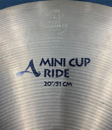 A Zildjian 20 Mini Cup Ride Cymbal