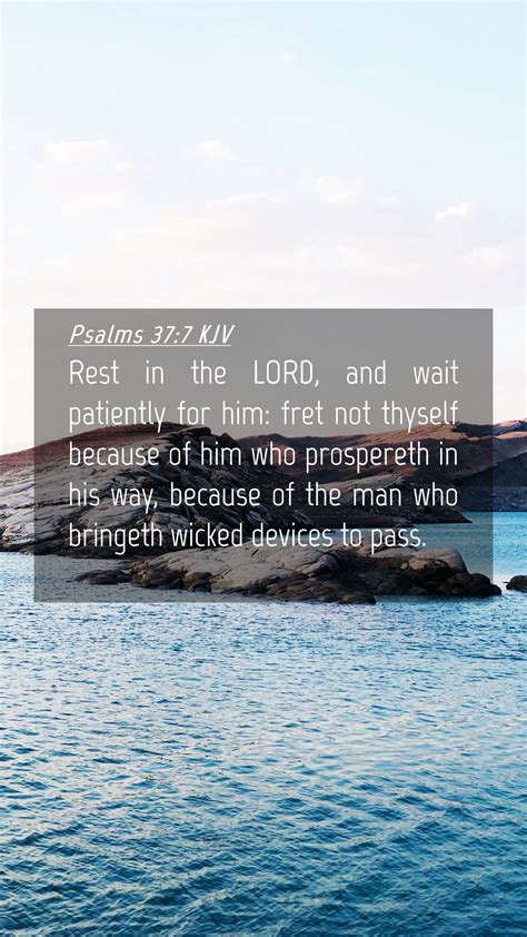 Psalms Kjv Mobile Phone Wallpaper Rest In The Lord And Wait