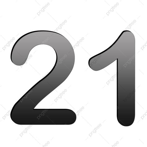 Number 21 Clipart Vector Celebrating 21 Number Vector Birthday 21st