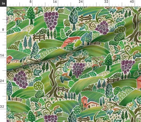 Petal Signature Cotton By The Yard Or Fat Quarter Green Countryside