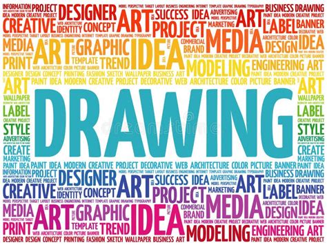 Drawing Word Cloud Stock Illustration Illustration Of Presentation