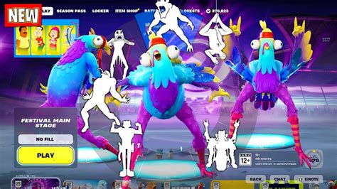 Fortnite Birds Of A Feather Budge Skin Doing All Built In Emotes And