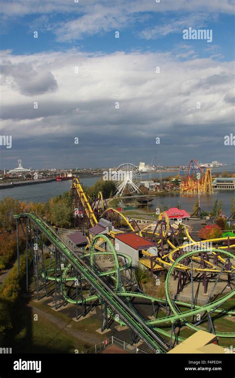 La Ronde Amusement Park In Montreal Quebec Stock Photo Alamy