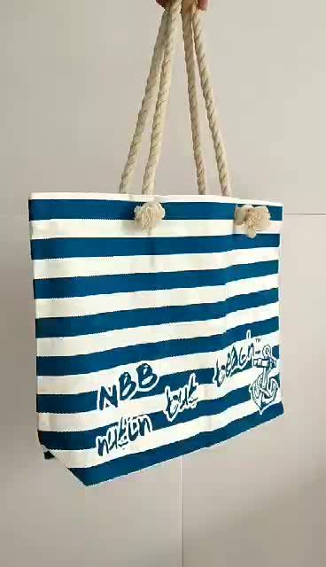 Promotional Canvas Beach Bag Wholesale Expensive Canvas Beach Bag Promotional High Quality Large