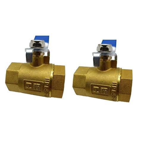 Btoer 2 Pcs Full Port Forged Brass Ball Valve Shut Off Switch For