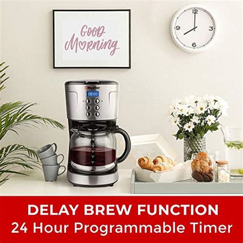 Mueller Ultra Coffee Maker Programmable 12 Cup Machine Multiple Brew Strength Keep Warm