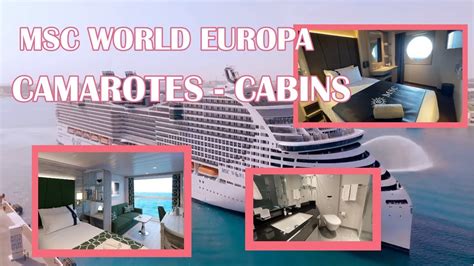 MSC WORLD EUROPA CAMAROTES CABINS INSIDE INFINITE OCEAN VIEW