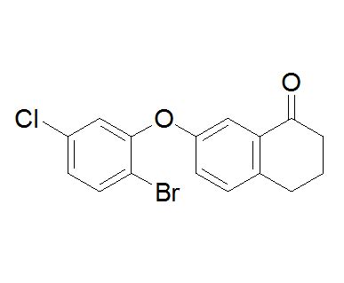 7 2 Bromo 5 Chlorophenyl Methoxy 3 4 Dihydro 1 2H Naphthalenone