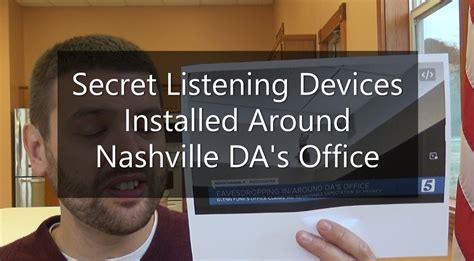 Secret Listening Devices Installed Around Nashville DA S Office