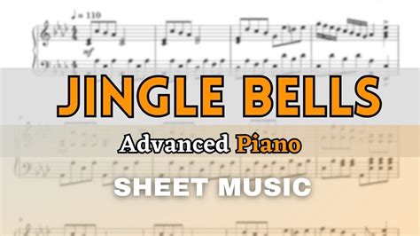 Jingle Bells Advanced Piano Tutorial Sheet Music Score Youtube