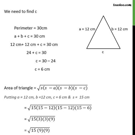 Isosceles Triangle Area Formula Class 9 at Robert Kibbe blog