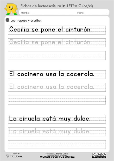 19 Fichas Lectoescritura Montessori Recursosep Letra C Ce Ci Copy 0 Page 0004