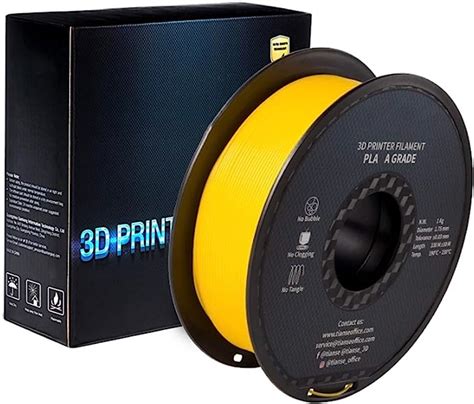 Review FARUTA Improved PLA 3D Printing Filament Yellow 1kg 1 75mm