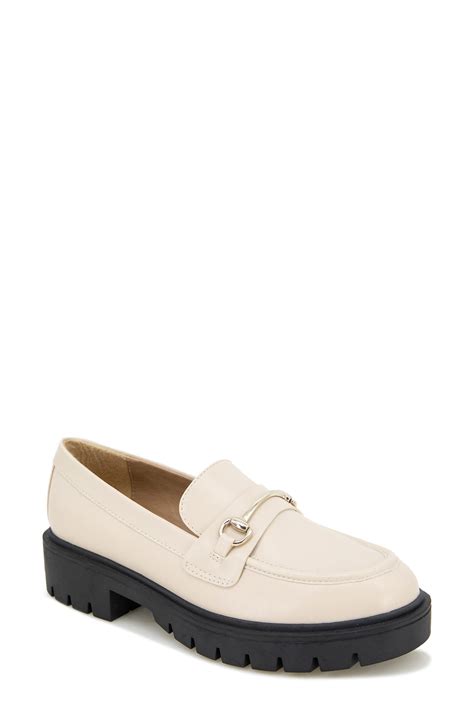 Esprit Alina Bit Lug Sole Platform Loafer In White Lyst