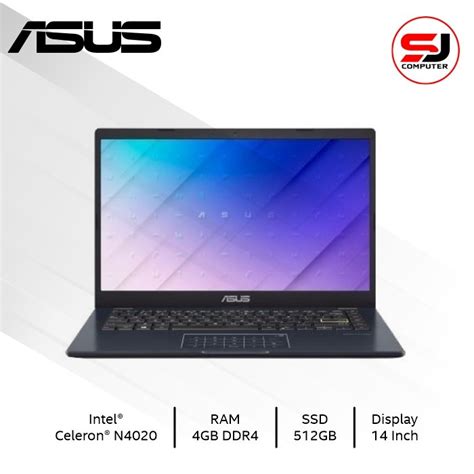 Jual LAPTOP ASUS E410MA INTEL N4020 DDR4 4GB 512GB SSD INTEL UHD 14