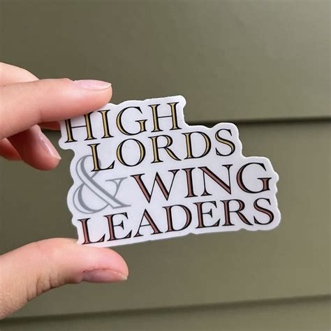 Acotar Sticker High Lord Sticker Wing Leaders Sticker Fourth Wing