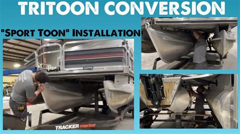 Pontoon To Tritoon Conversion Sport Toon Install YouTube