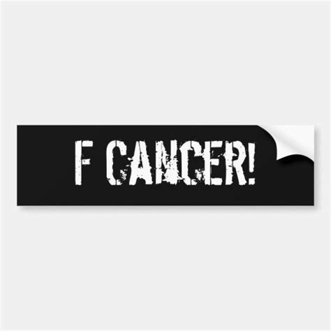 F Cancer Car Bumper Sticker Zazzle