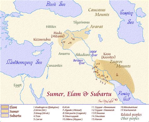 Sumer Location Map