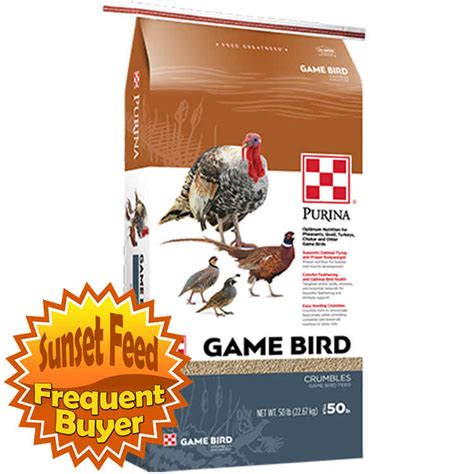 Purina Game Bird Layer Crumbles 18 50lb Sunset Feed And Supply