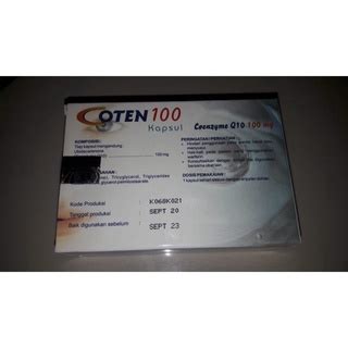 Jual COTEN 100 30 CAPS ANTIOKSIDEN SUPER MENJAGA KESEHATAN TUBUH