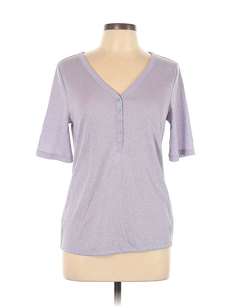 Gap Purple Short Sleeve Henley Size L 64 Off ThredUP