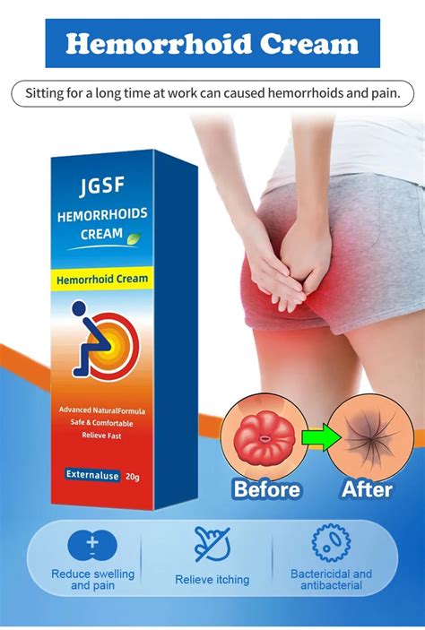 Hemorrhoids Ointment Relieve Pain Hemoroid Cream Anal Bleeding Swelling