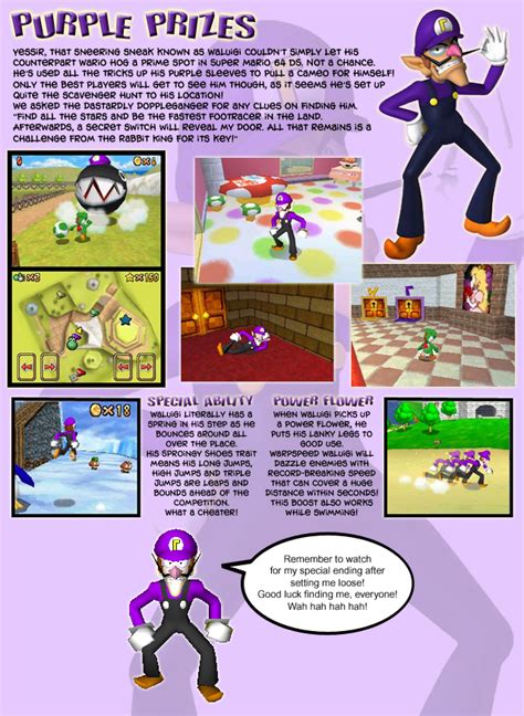 Waluigi in Super Mario 64 DS | Mario Mysteries Wiki | Fandom