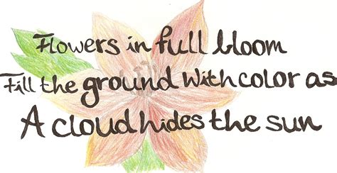 Flower haiku by stina-x on DeviantArt