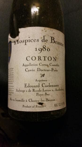 Hospices De Beaune Corton Cuv E Docteur Peste France Burgundy