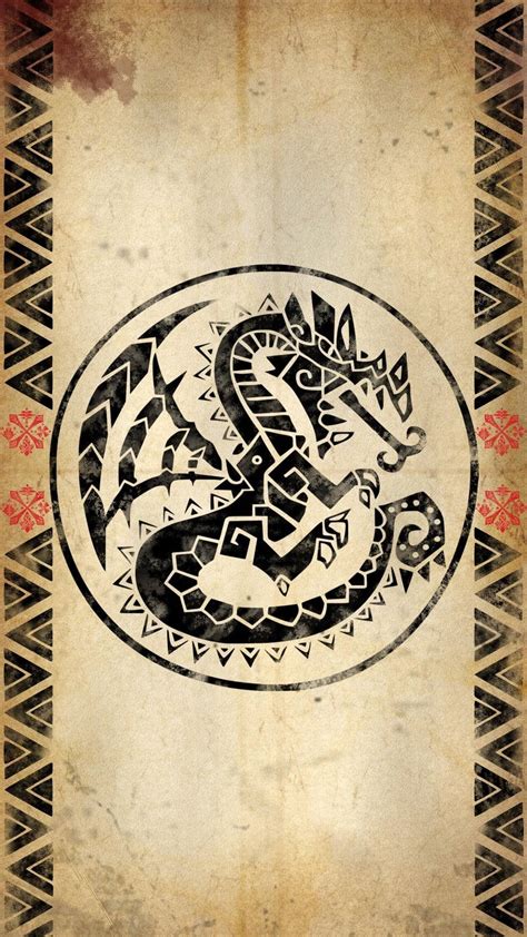 Tribal Dragon Wallpaper