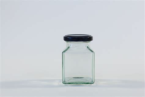 200ml Square Glass Jar With Lid To 53mm Epackagingie For All Your Packaging Needs