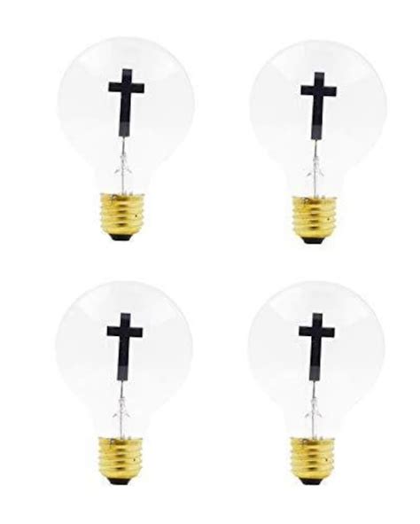 Christian Light Bulb Crucifix Bulb Jesus On The Cross Catholic Etsy