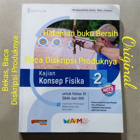 Jual Buku Akm Kajian Konsep Fisika Untuk Sma Ma Kelas Xi Revisi