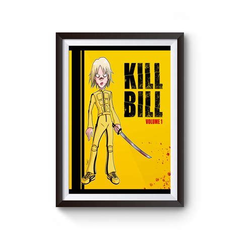 Kill Bill Volume 1 Cartoon Poster