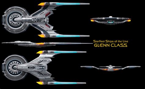 Glenn Class Starship - High Resolution by Enethrin on DeviantArt