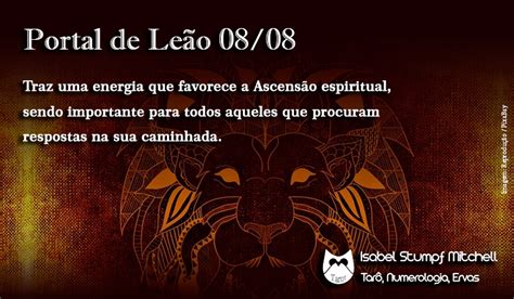 Portal De Leão 08 08 De 2020 Isabel Mitchell Tarot