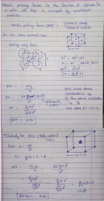 Atomic Packing Factor for Bcc - CamerontinRollins