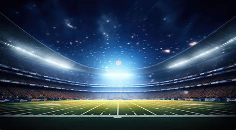 Premium Photo | Vibrant American Football Field Background with NFL Logo