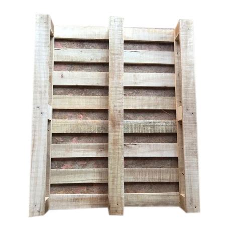 4 Way Brown Rectangular Hardwood Pallet For Warehouse Capacity 2200