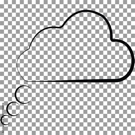 cloud shape icon, simple outline cloud design collection for apps and ...